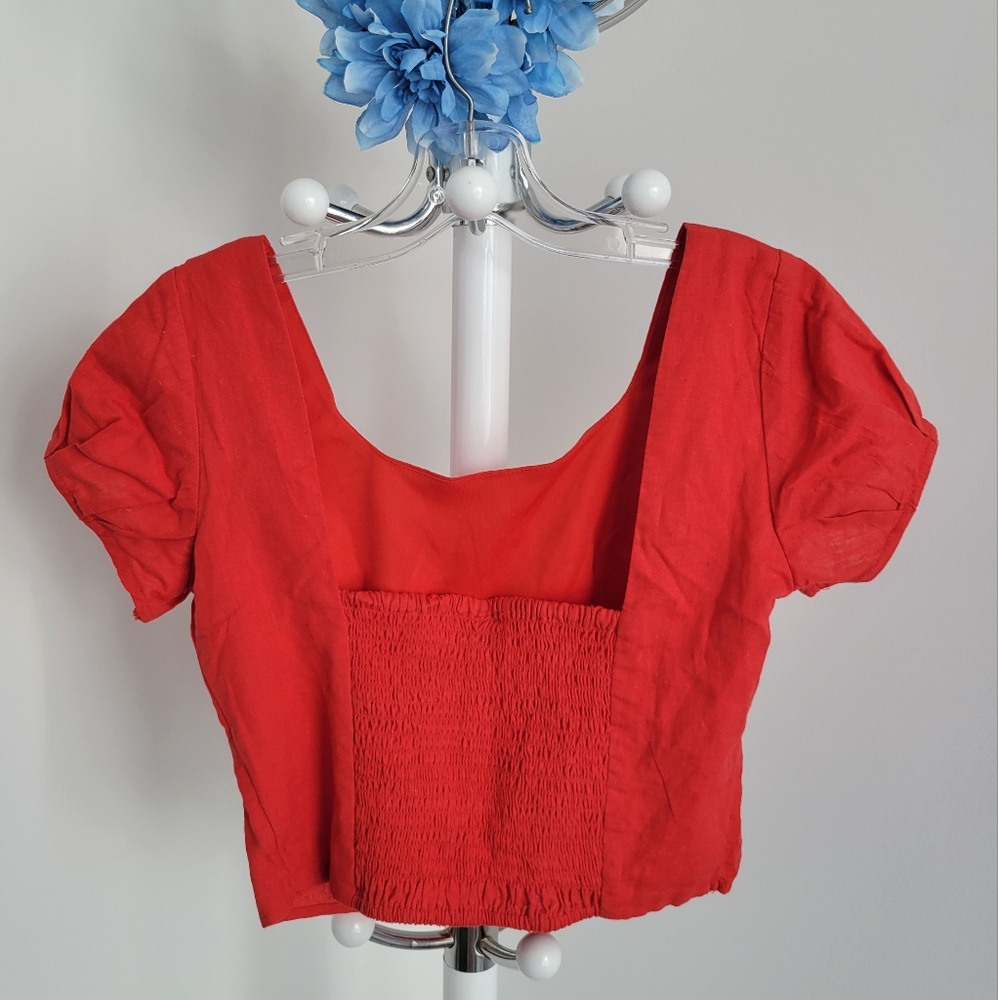 Red Crop Top - Picture 2 of 2